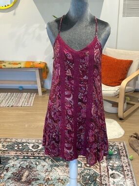 Hollister Magenta Paisley Dress